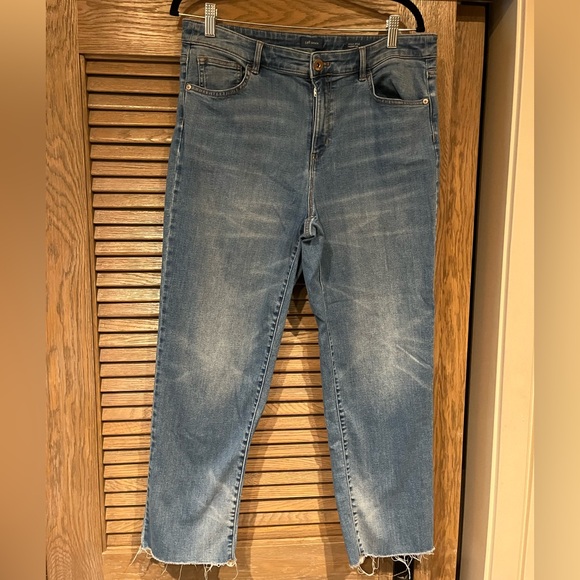 J. Jill High-Rise Straight Leg Denim Jeans - Picture 1 of 7